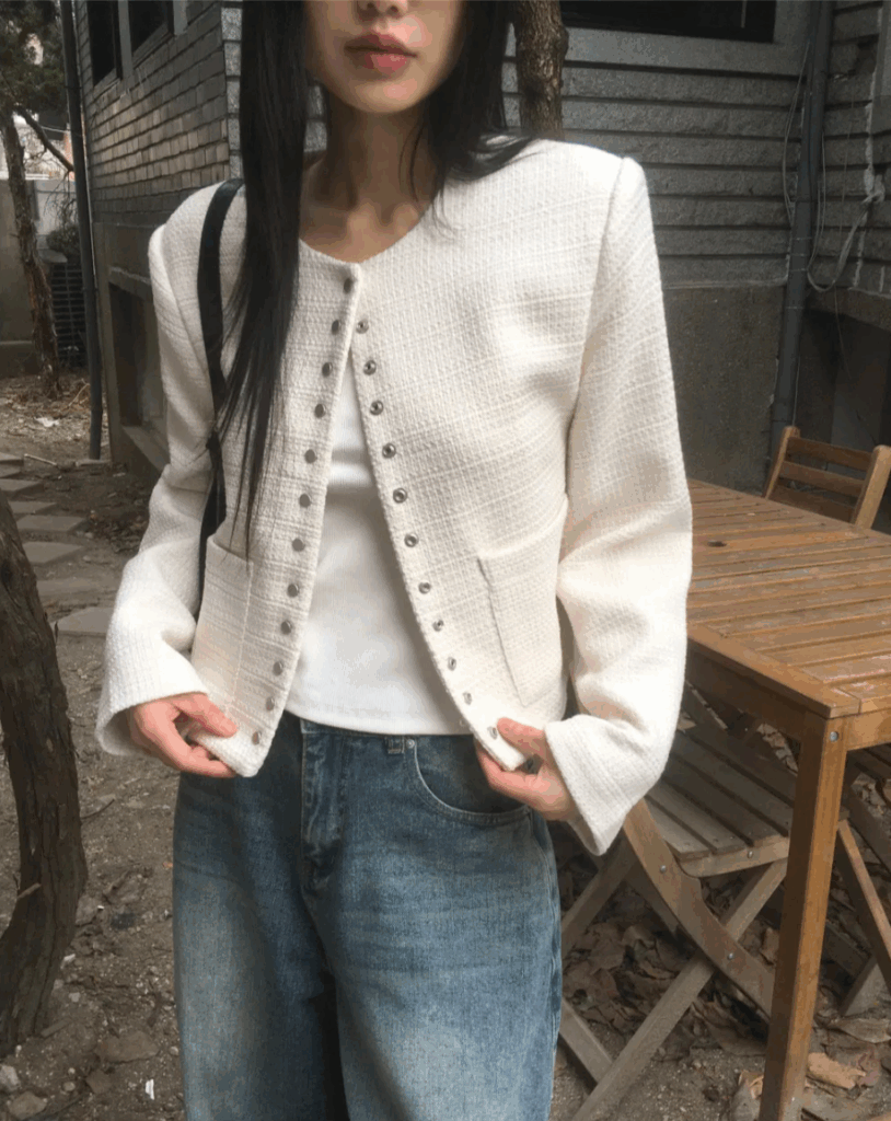 FireShot Capture 061 - wonderwonder - ラメスナップボタンノカラ ハザードルックツイードジャケット - Codibook. - [codibook.net]